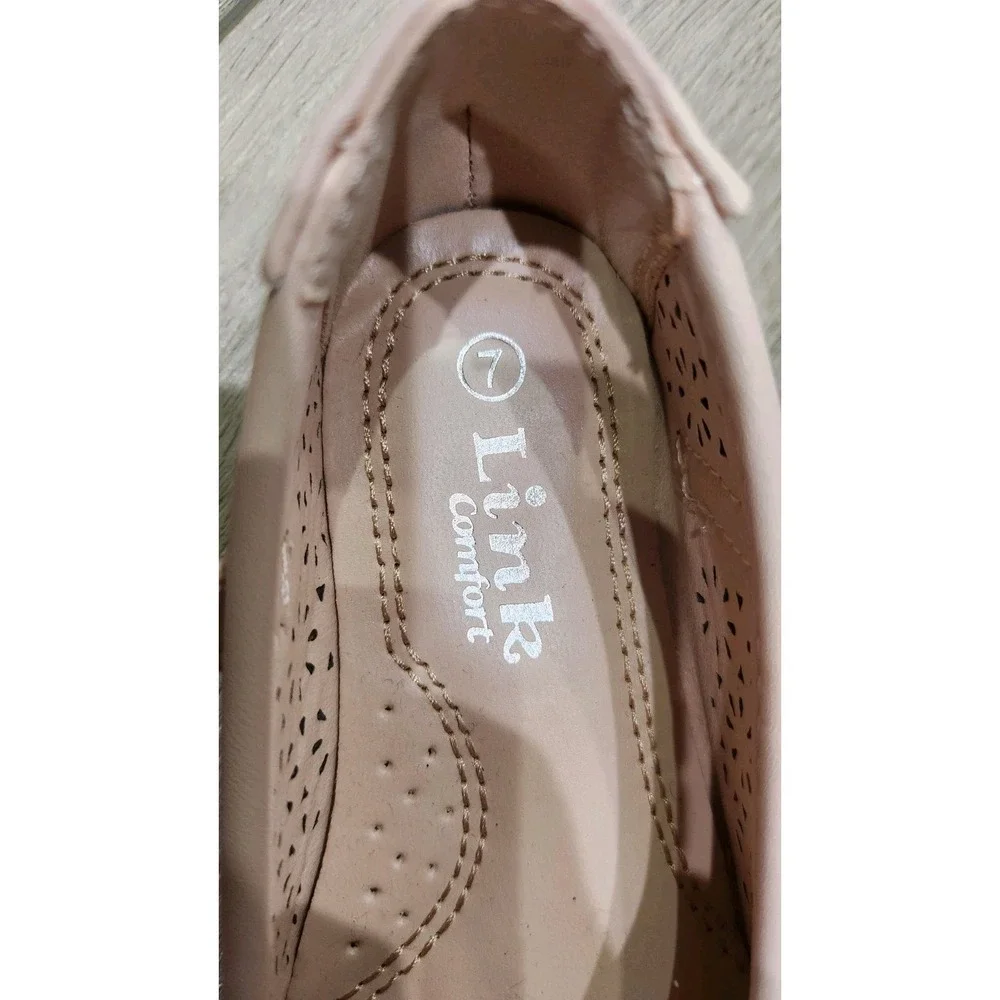 Girls Toddler Light Pink Butterfly‎ Dress Shoes Spring Easter Wedding Size 7